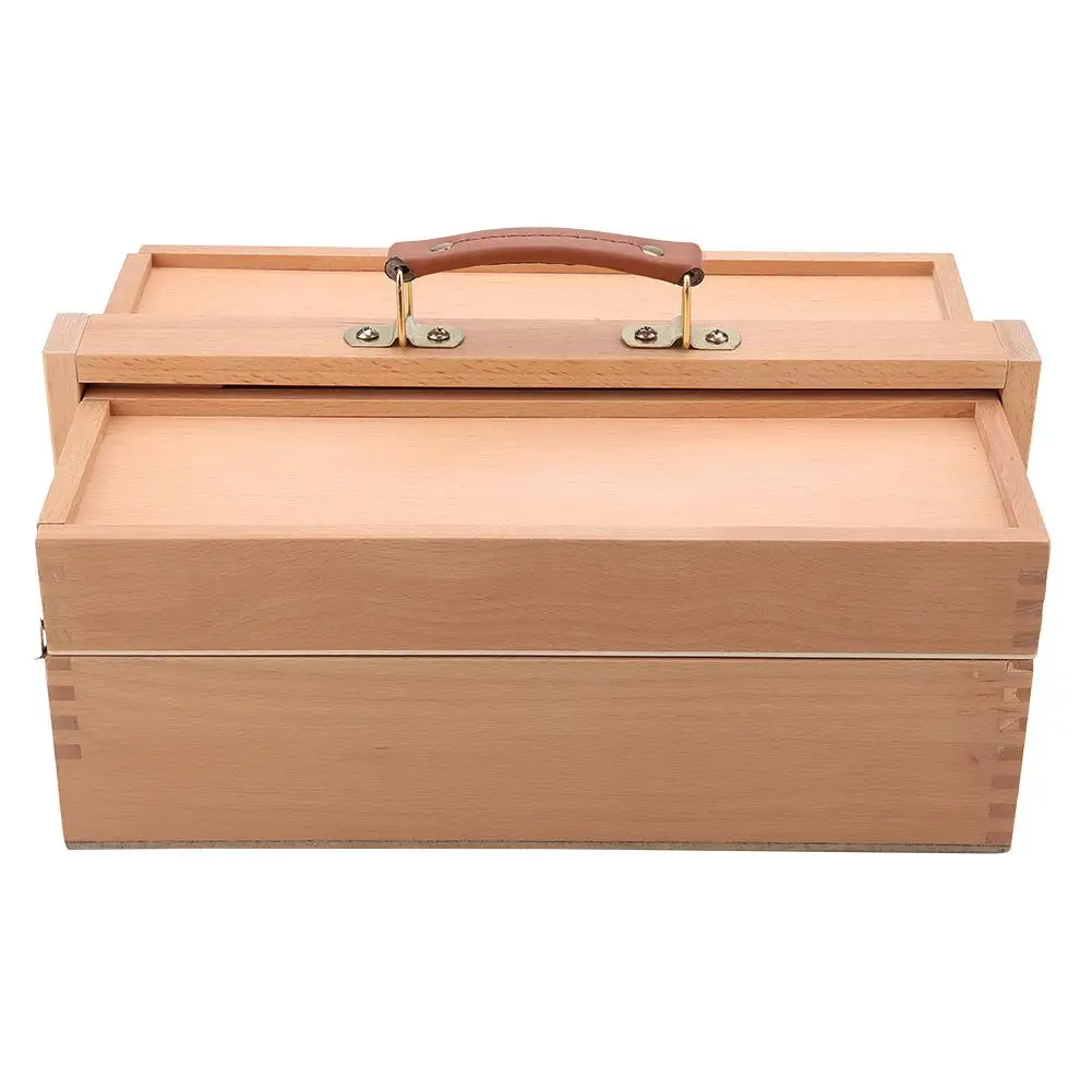 

Multi-functional Wooden Artist Easel Foldable Drawing Painting Portable Storage Box Easel Storage Box
