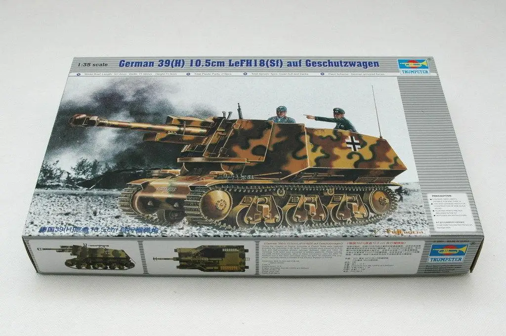 Trumpeter 1/35 00353 немецкий 39(H) 10 5 см LeFh18 Geschutzwagen | Игрушки и хобби