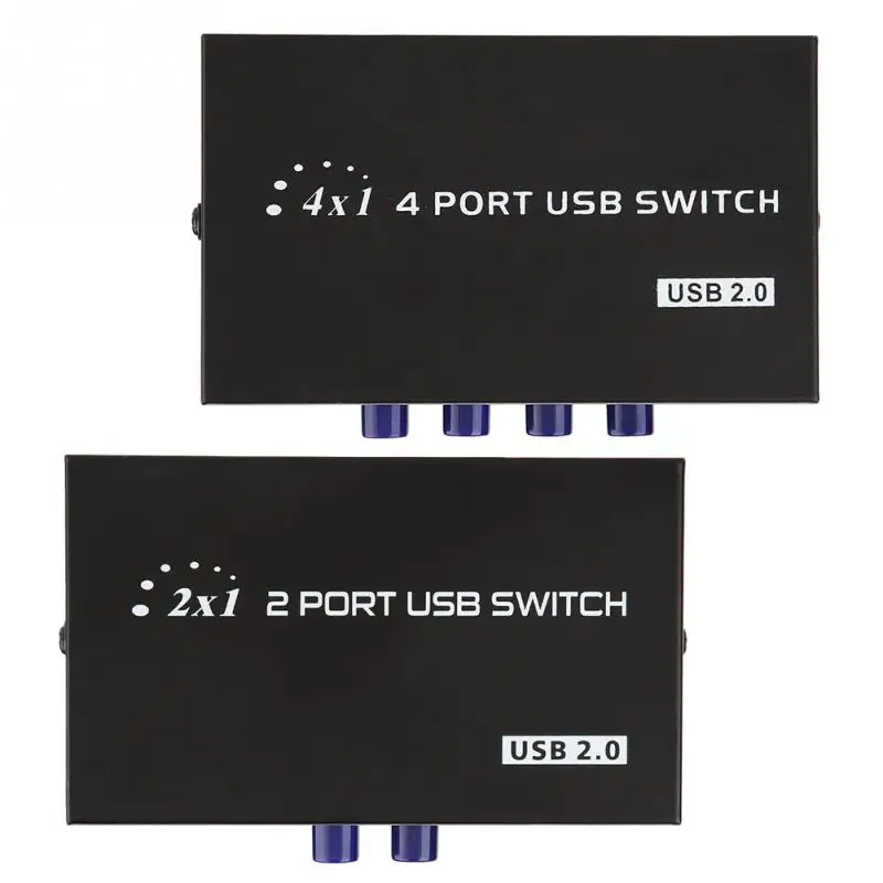 

2/4 Port USB 2.0 Manual Sharing Switch Switcher Box for PC Printer Scanner