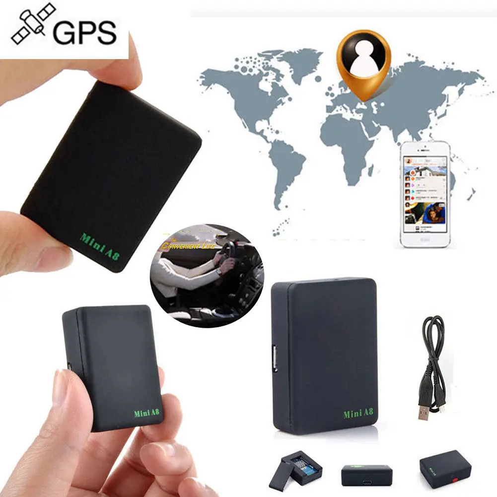 Горячая A8 Мини реальном времени трекер локатор автомобилей Дети Pet GSM/GPRS/gps шпион устройства слежения