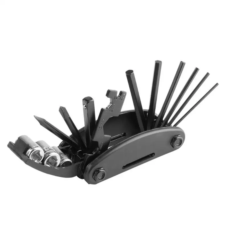 

16 in 1 Multi-function Bicycle Repair Tools Kit Hex Spoke Cycling Screwdriver Socket Wrench Tool for MTB Mountain Road Bike Z70