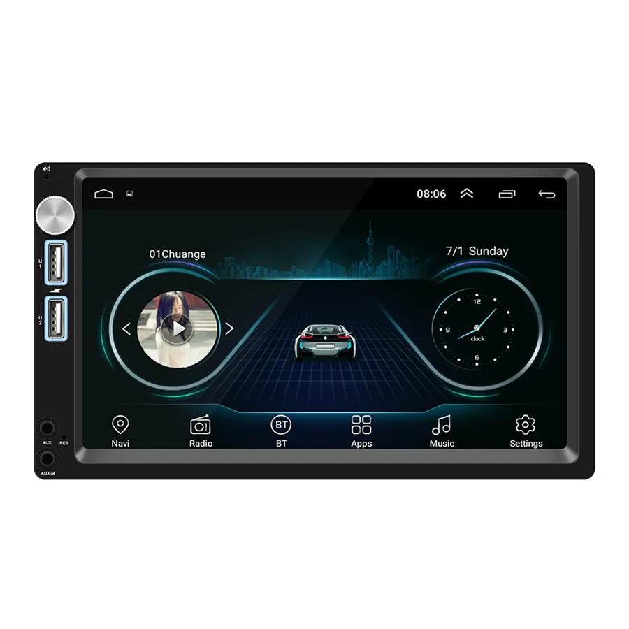 

7inch 2 DIN Android 8.1 GPS navigation Dual AUX Usb DAB/DAB+ Digital Radio Receiver Rear Camera