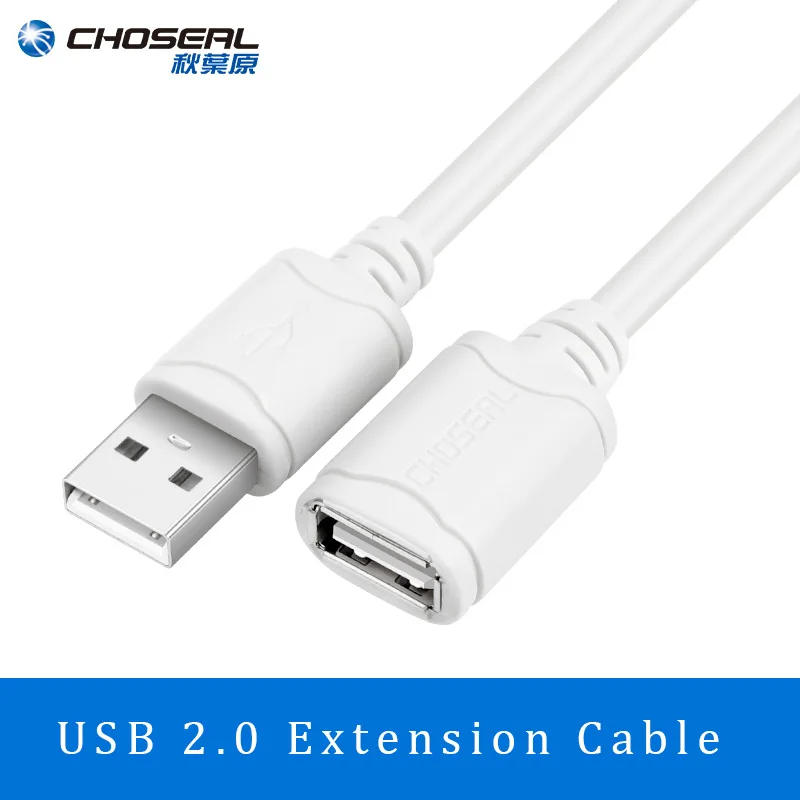 

CHOSEAL USB2.0 Extension Cable Male to Female High Speed USB Data Cable Extender For PC Keyboard Printer Mouse Computer Cable