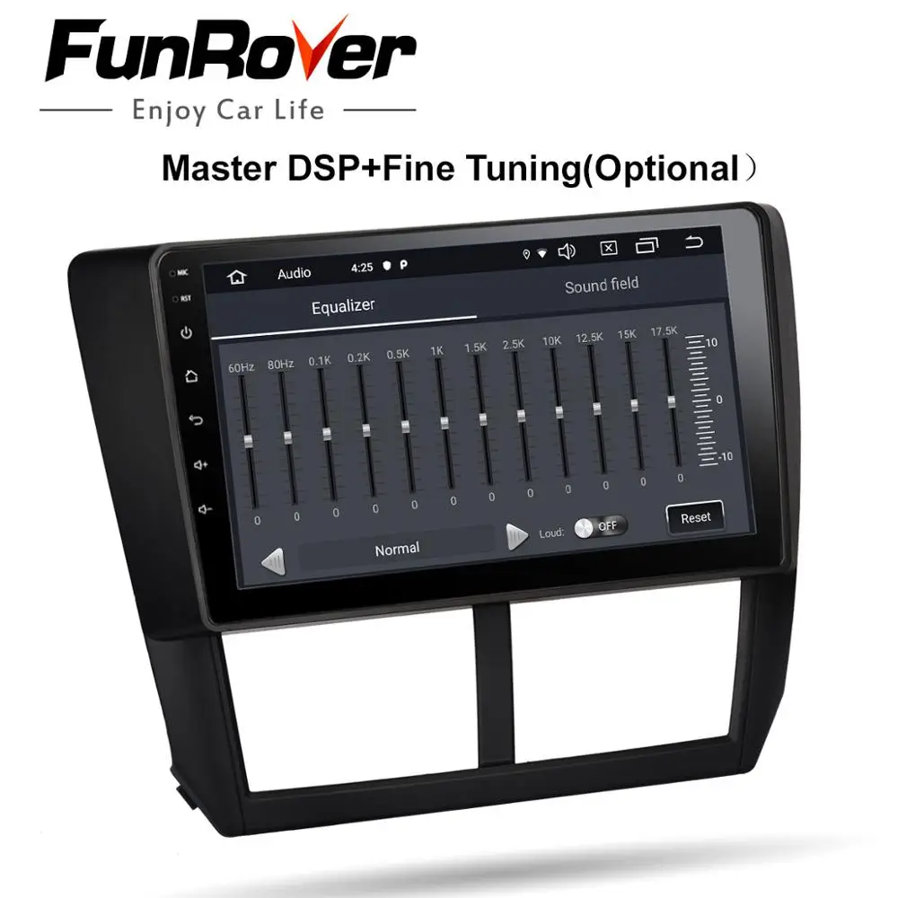 FUNROVER IPS+2.5D android9.0 car radio multimedia player For Subaru Forester 2008-2012 tape recorde