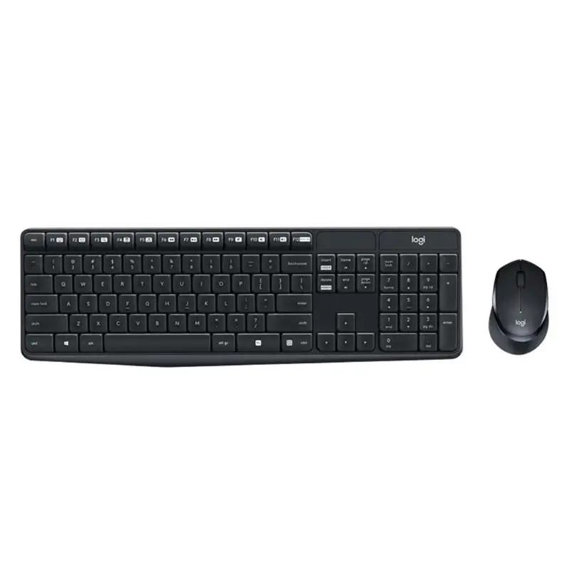 

Logitech MK315 Wireless Keyboard and Mouse and Keyboard Set Mute Quiet Splashproof Home Office Keyboard Mouse Mice Combos for PC