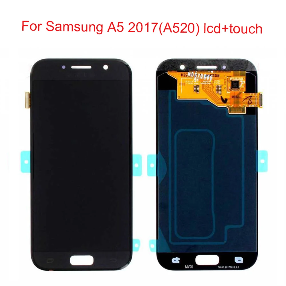 

JPFix Super OLED LCD For Samsung Galaxy A5 2017 A520F LCD Touch Screen Display Digitizer Assembly Replacement