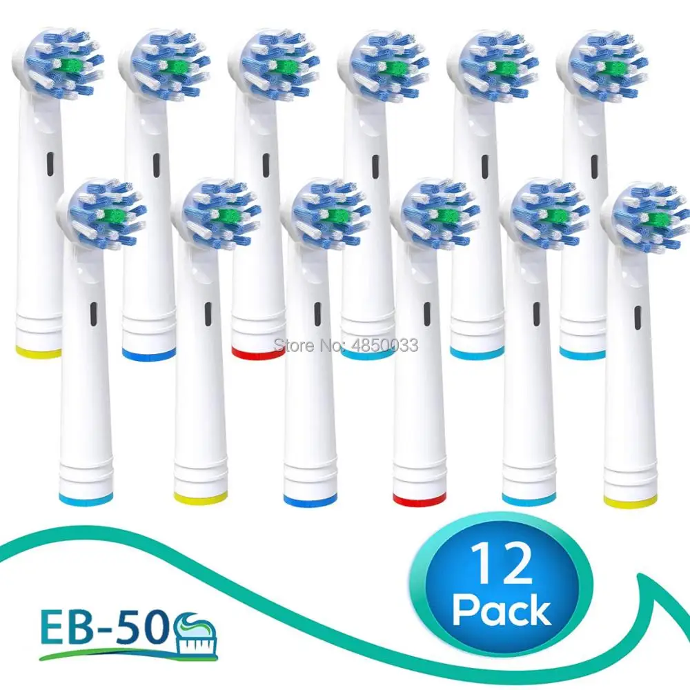 

12pcs EB-50 Brush Heads For Oral B Electric Toothbrush Advance Power/Pro Health/Triumph/3D Excel/Vitality Precision Clean