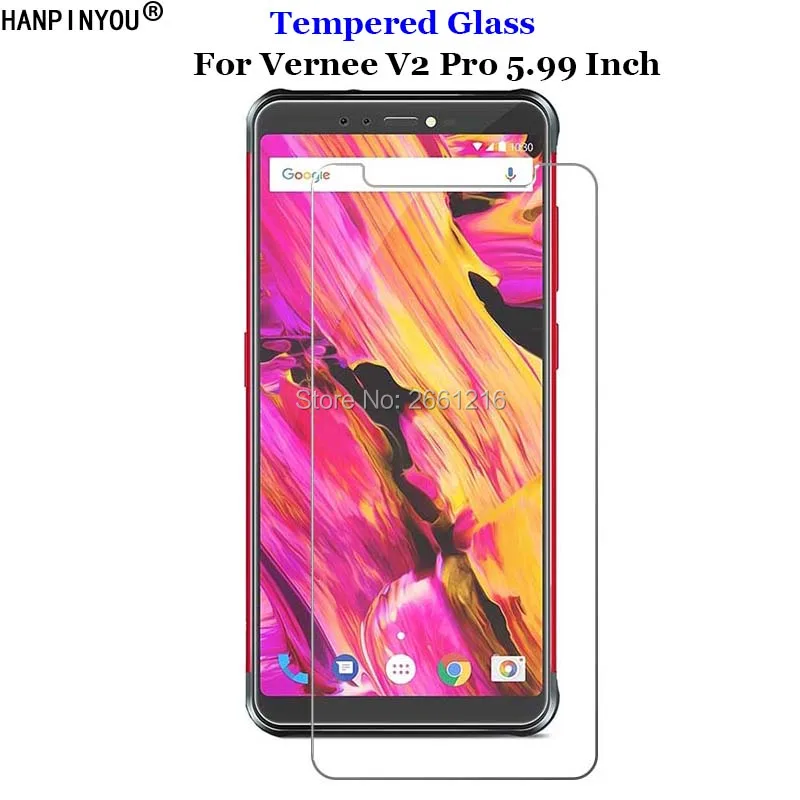 

For Vernee V2Pro Tempered Glass 9H 2.5D Premium Screen Protector Film For Vernee V2 Pro 5.99"