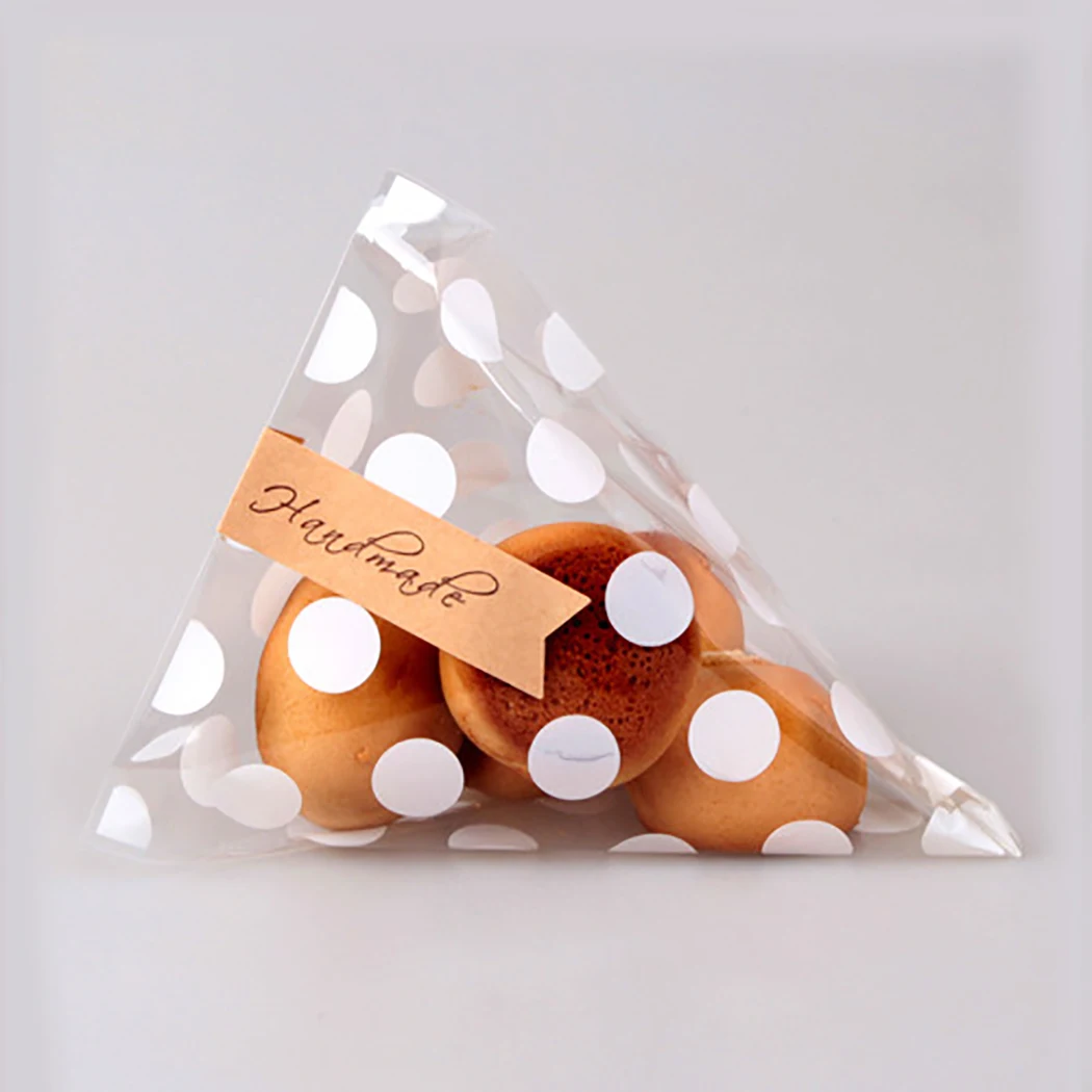  100PCS Cute Flat Cellophane Treat Bag Cookie Candy Gift Bags for Candy Biscuits Snack Baking Packag - 32951500769
