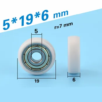 

[R0519-6]Free Shipping 10PCS furniture wardrobe sliding hanging door roller wheel massage armchiar ball bearing pulley 0519T