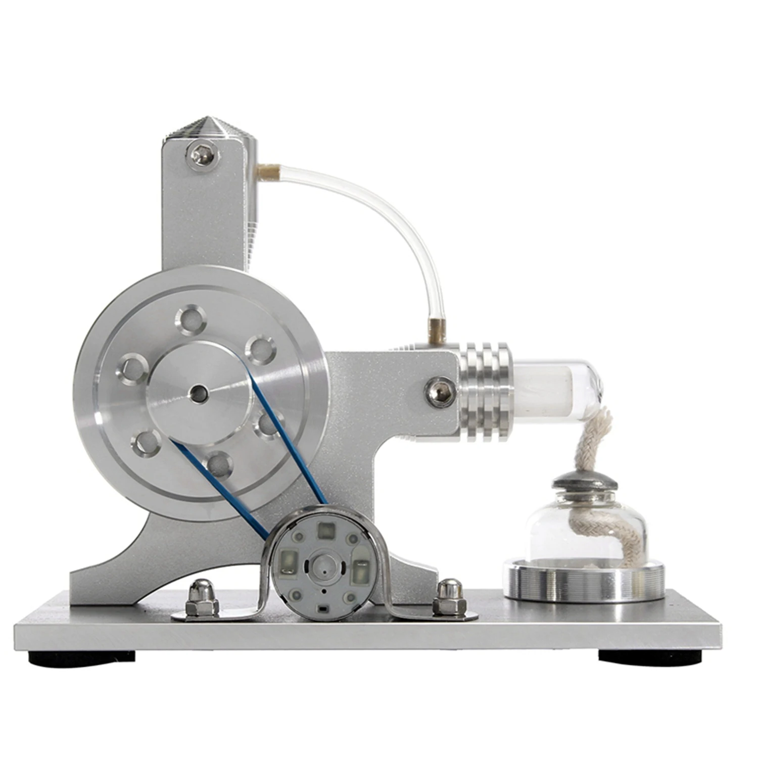 

Mini Hot Air Stirling Motor Power Electricity Generator Led Alpha Engine Model Educational Physics Experiment Kit