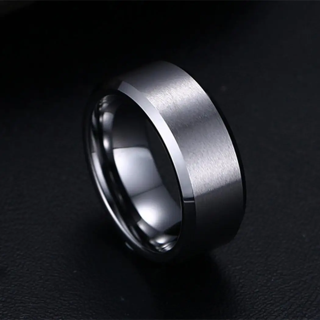 

0 Unisex Black Silver 0 Casual Adjustable Circular 8 Solid 8cm Set Ring Ring 3inch Types Fashion Gold Not Shape Couple