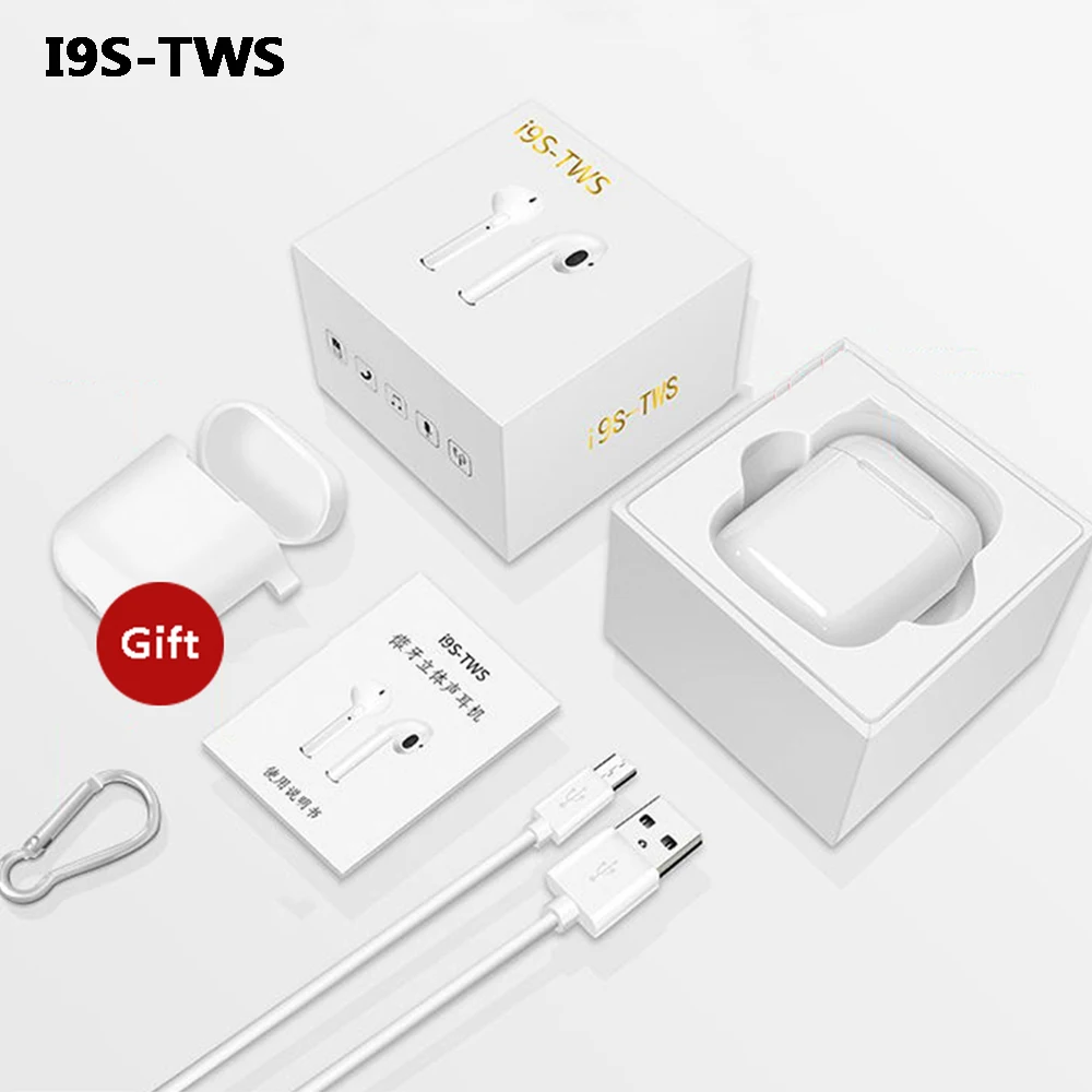 

I9s TWS Wireless Earphone Mini Hands Free Earbuds Portable Bluetooth Headset With Mic In-Ear For IPhone X 8 7 Plus 6s Android