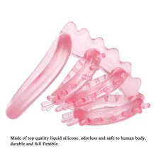 Mini Vibrators rings for men Silicone Flexible CockRing Penis Extender Sleeve Reusable Delay Ejaculation Man Adult Sex Products