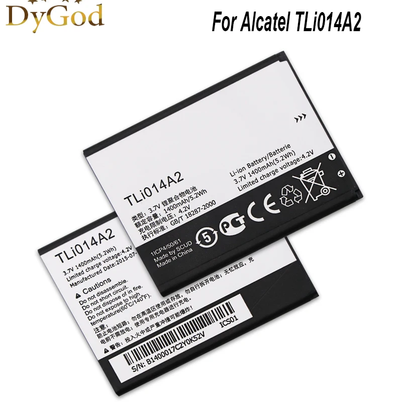 1400 мА ч для Alcatel Работает с любым оператором TLi014A2 Батарея высокое качество