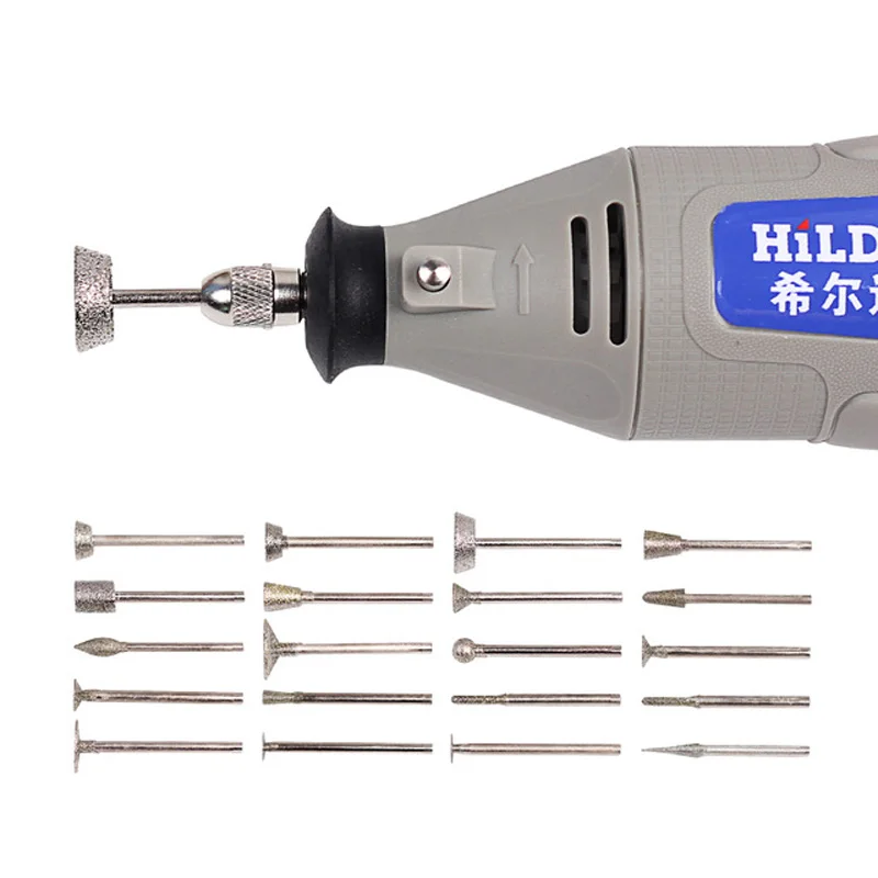 

Diamond Burrs Tungsten Burrs Rotary Tool Drill Dit Grinding Head Dremel Accessories Bits 20pcs