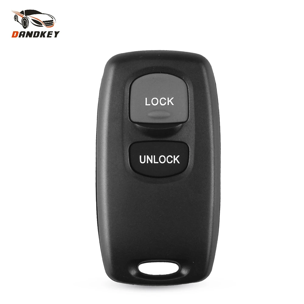 

Dandkey 2 Buttons Remote Control Car Key Case Shell For Mazda 2 3 6 323 626 Blank Replacement Keyless Entry Fob Cover No Chip