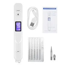 Моль тату карандаш для удаления веснушек 6 уровней интенсивности ЖК-дисплей Развертки Пятно моль удаление для лица бородавка тег татуировки Remaval ручка