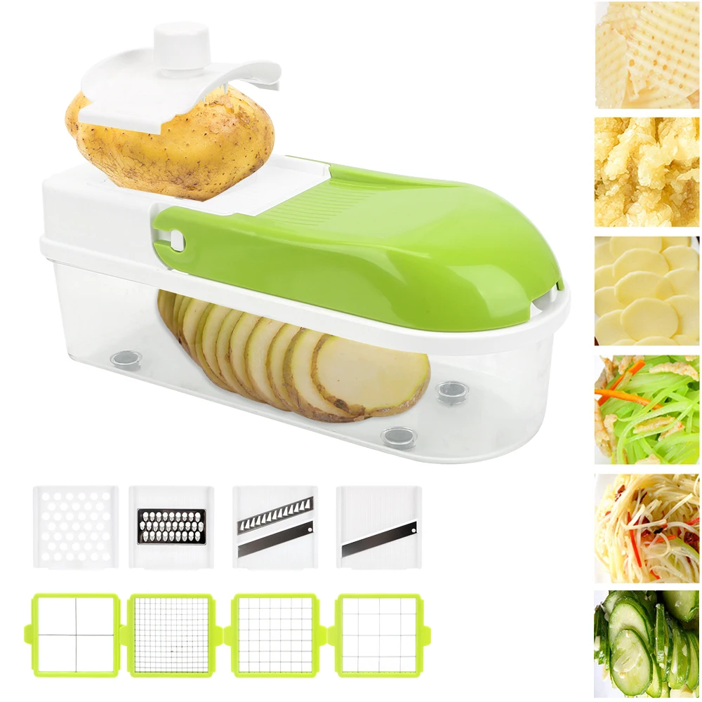 

Quick Vegetable Dicer Set Multifunction Vegetable Cutter Onion Mushroom Tomato Slicer Kitchen Vegetable Slicer Stainless Steel