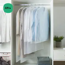 5 шт прозрачный Пыленепроницаемый Чехол для одежды костюм сумка для одежды протектор для хранения