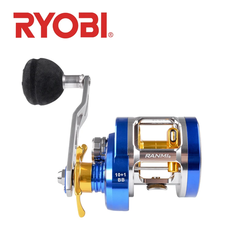 RYOBI RANMI باي لينغ هاي الصيد عجلة الصيد بكرة الطعم الصب بكرة 6.8: 1 والعتاد نسبة 11BB المعدني الكامل المحيط قارب الصيد عجلات