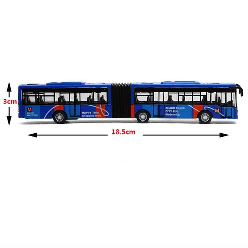  Children'S Diecast Model Vehicle Shuttle Bus Car Toys Small Baby Pull Back Toys