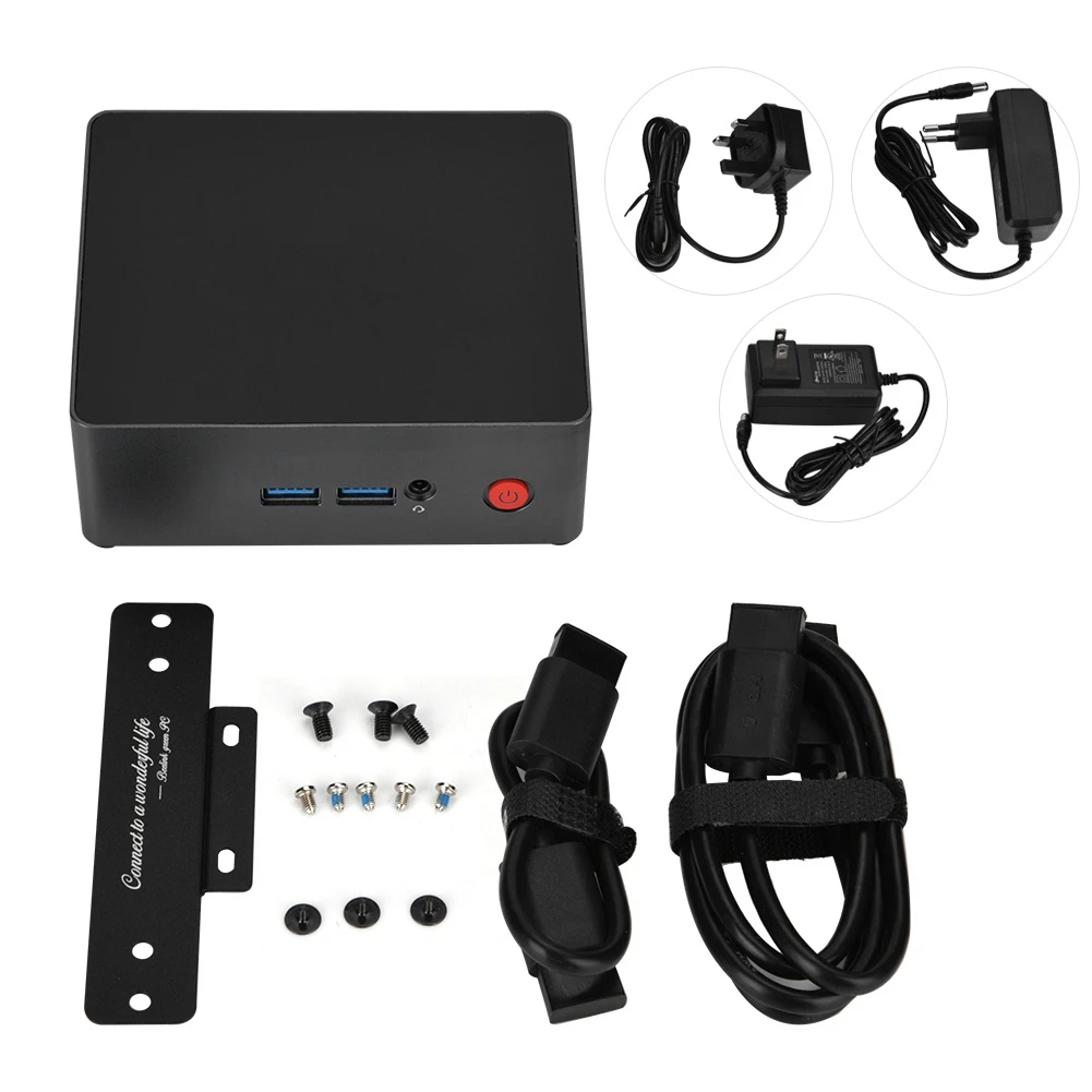 Beelink Мини ПК 4K HD Gigabit Ethernet USB/TF/RJ45/HDMI для Intel/Windows 10/Ubuntu 100-240 в высокое качество