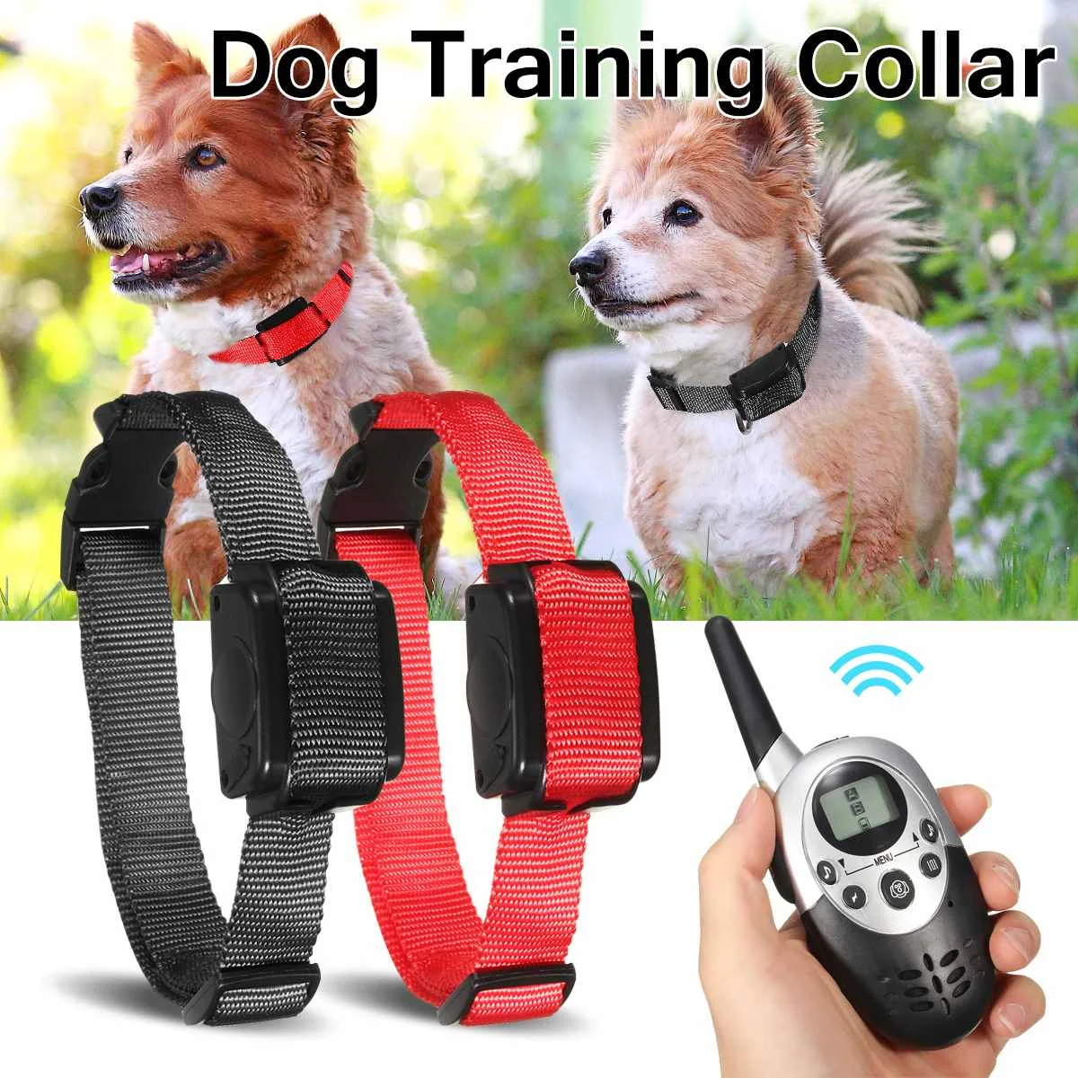 

Electric Dog Training Collar 1000M Remote Control Waterproof Rechargeable Pet Dog Collar Electric Dog Training Collar Cat Train