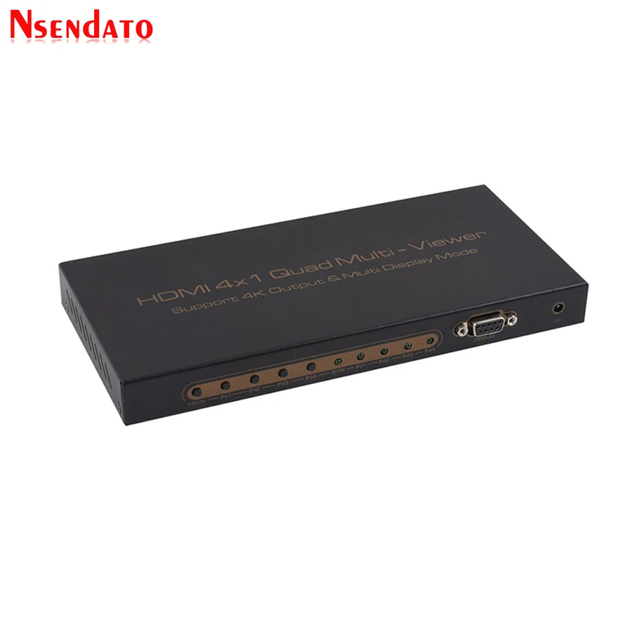 Разветвитель 4 в 1 HDMI разветвитель 4K 4x1 четырехъядерный HD экран сегментирование