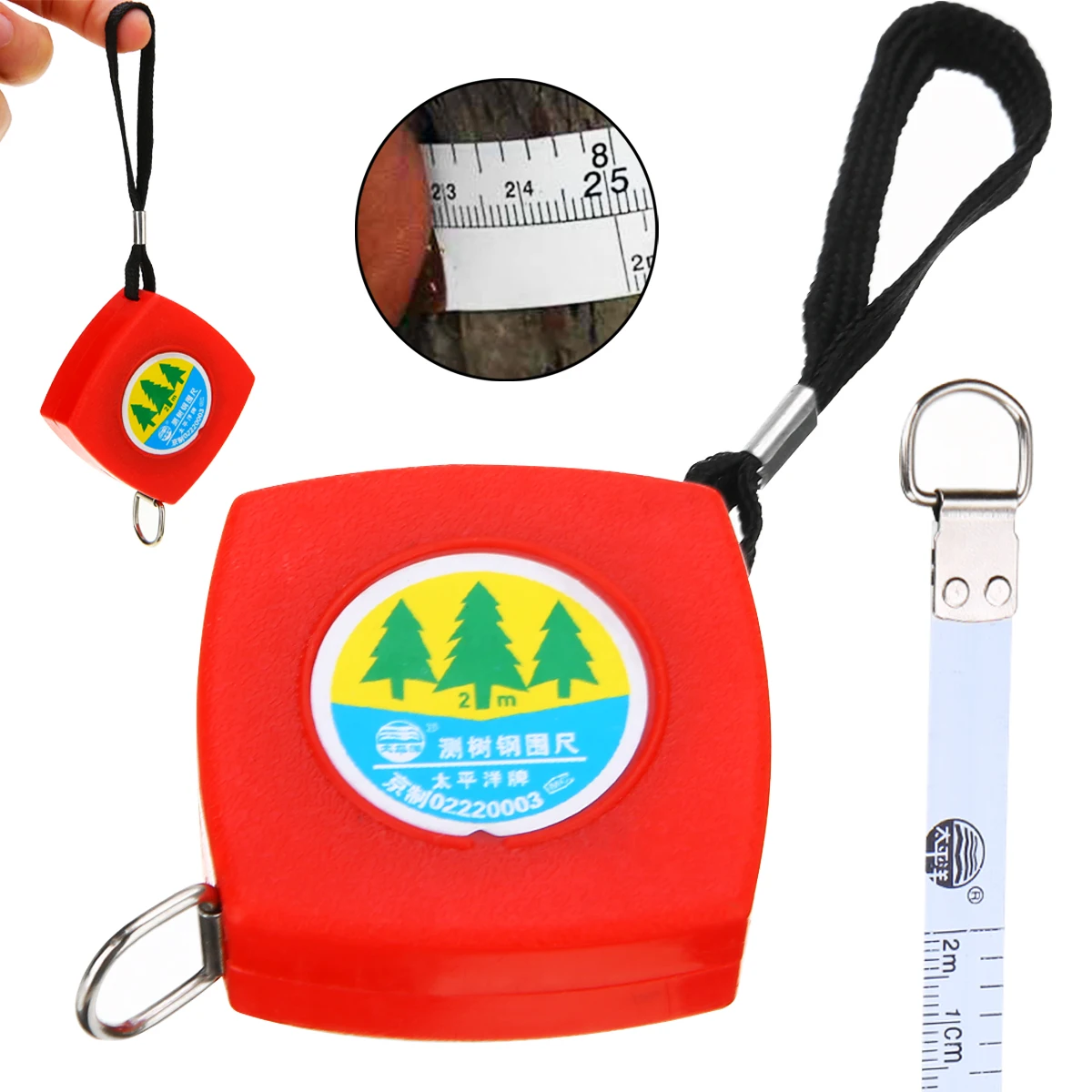 Buy 2m Steel Measure Tape Retractable Tree Caliper