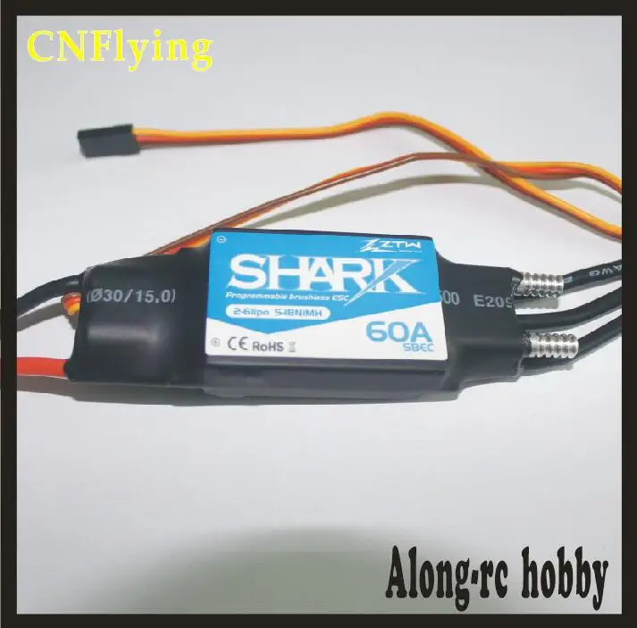 ztw shark 20A 40A 50A 60 70 80A водонепроницаемый бесщеточный ESC для лодки с системой водяного охлаждения RC модель лодки