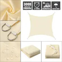 280GSM HDPE украшениями в виде звёздочек; площадь 5 х 5 м/4x4 м козырек от солнца ввиде паруса затенения сетей 4x4 м для сада крышка растения и цветы Патио газон