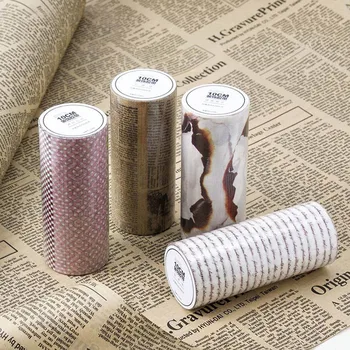 

10cm width Beautiful old newspaper letter masking t01 t02 adhesive t02 for decoration Children 3658