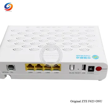 

Original 50pcs ZTE ZXHN F623 GPON ONU, 1GE+3FE port +1voice ports + WIFI ONT, English version High quality