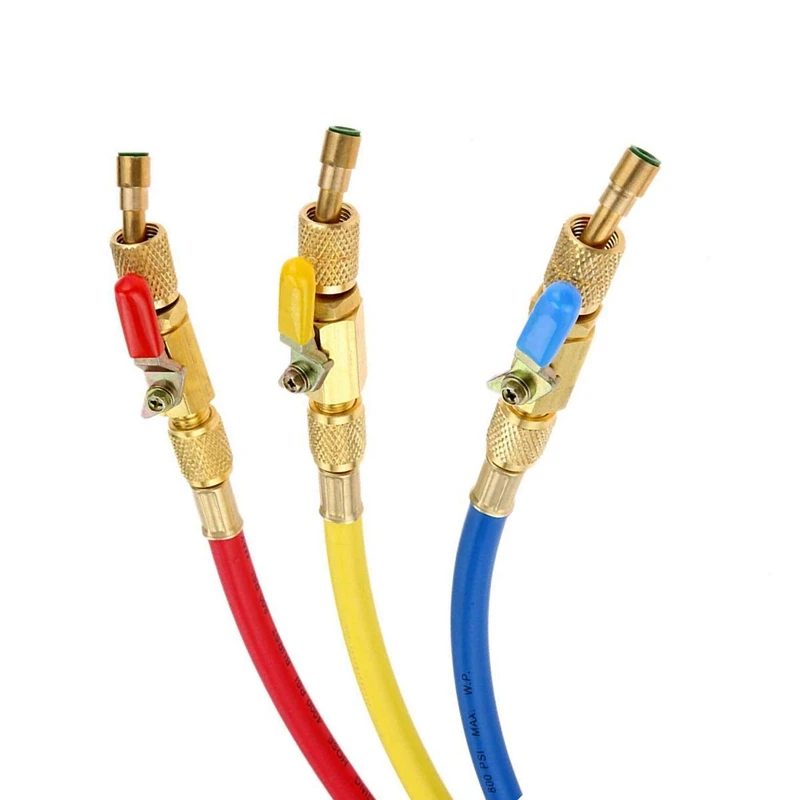 Шланги с шаровыми клапанами для R22 R410A R404A R134A 60 дюймов|Шланги кондиционера и