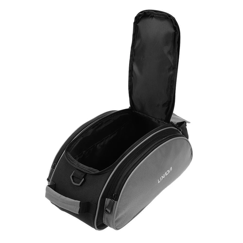 Best Lixada 13L Multifunctional Bicycle Rear Seat Bag Outdoor Cycling Bike Rack Seat Bag Rear Trunk Pannier Backseat Bag Handbag 5