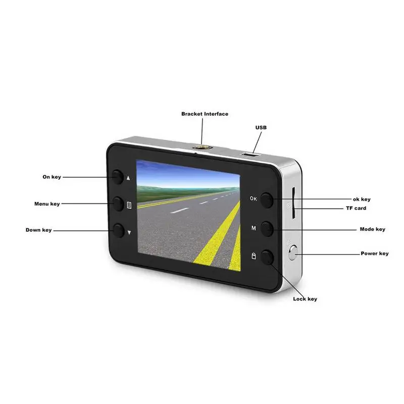 K6000 Авто тахограф lcd Автомобильная камера Dash Cam Crash DVR видеокамера Видео рекордер Full HD 1080P видеокамера Автомобильное оборудование крепления