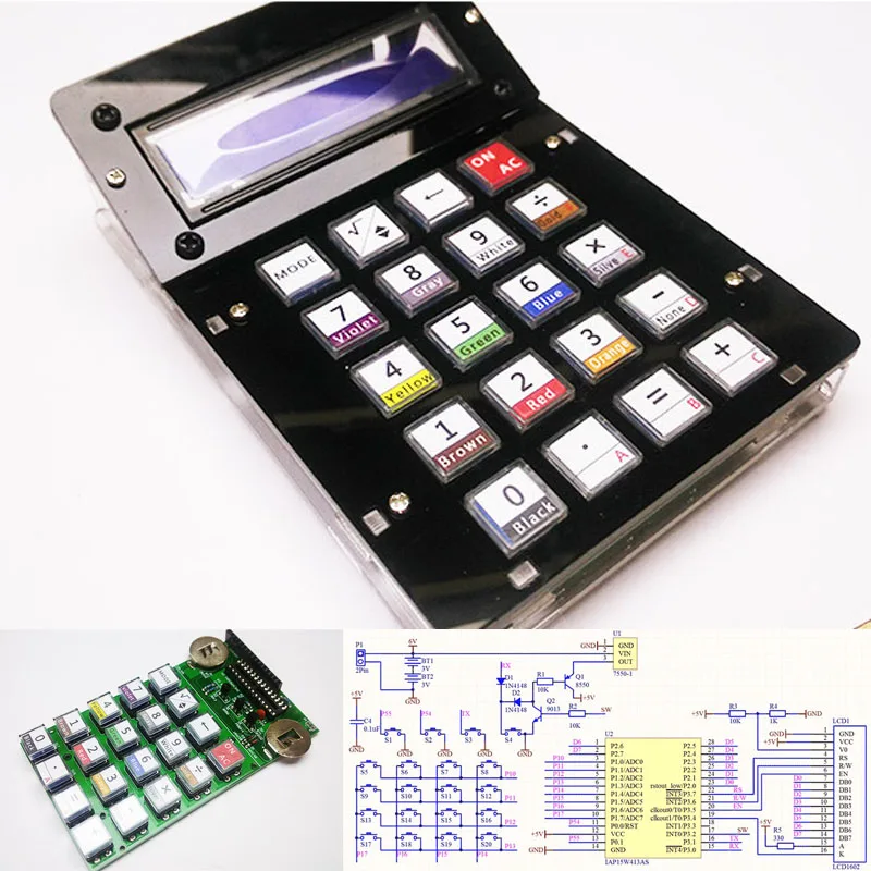 

DIY Calculator Counter Electronics with Acrylic LCD Display Multi-purpose Electronic Calculator electronic diy kit
