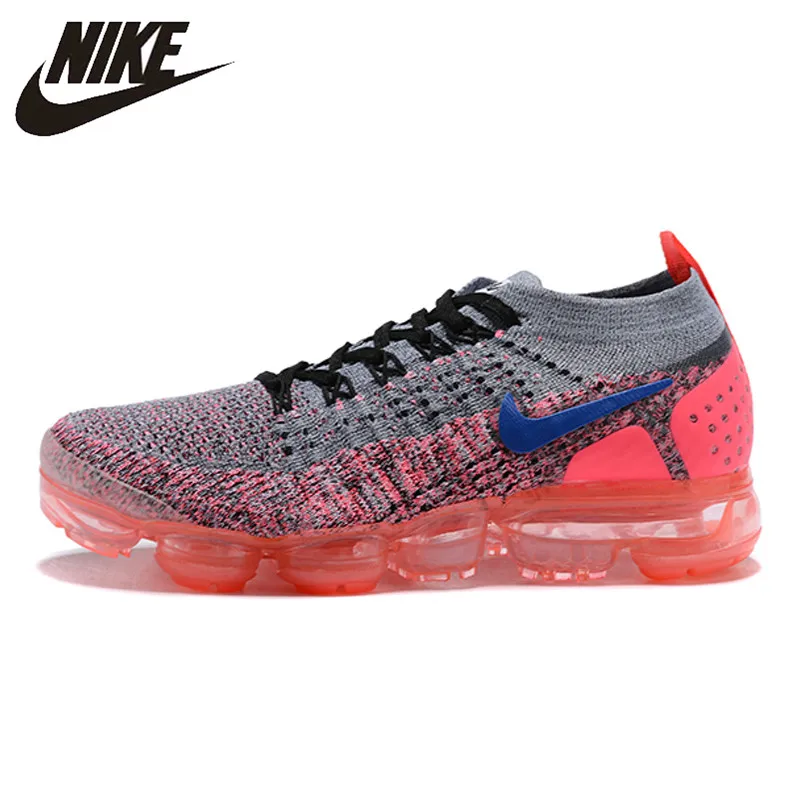 NIKE AIR VAPORMAX FLYKNIT 2 кроссовки для бега для женщин Серый персиковый красный 1802-11 36-39 европейский размер W