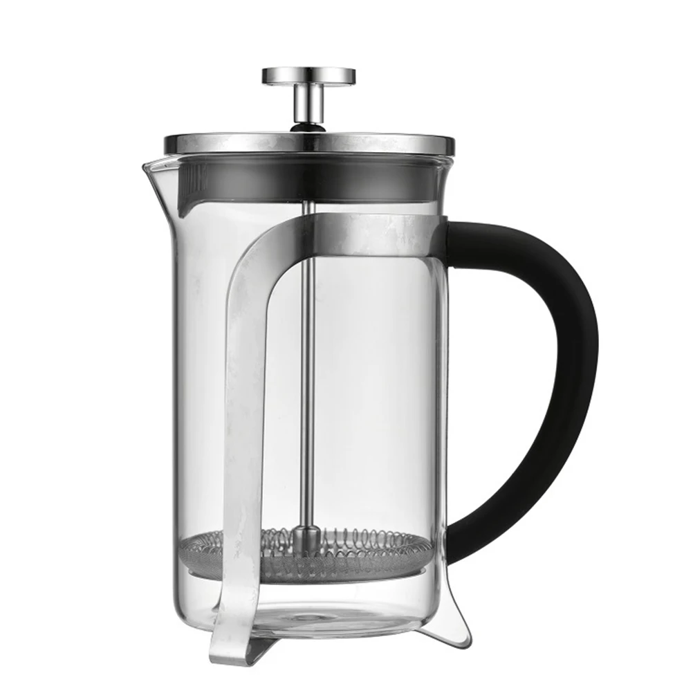 

1 PC 350ML Household Manual Press Coffee Pot Stainless Steel Reusable French Press Coffee Maker Loose Tea Pot For Shop Home