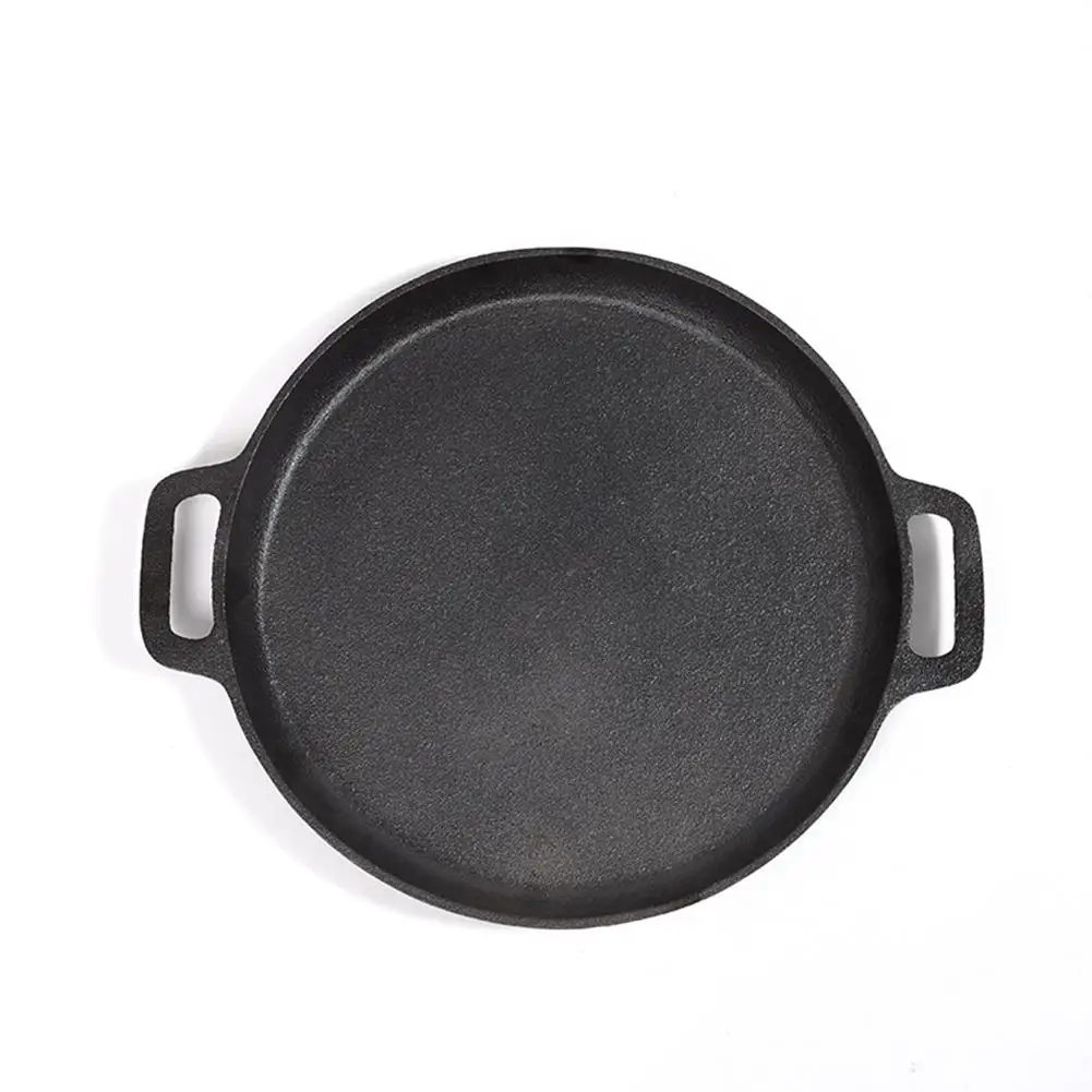 

Korean Double-Eared Barbecue Pan Uncoated Non-Stick Pot Teppanyaki Flat Frying Pan Boiler Gas and Induction Cooker