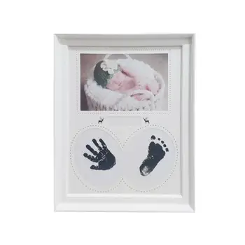 

Baby Handprint Footprint Photo Frame Kit For Newborn Boys And Girls Newborns Decoration Commemoration Collection Souvenir Molds
