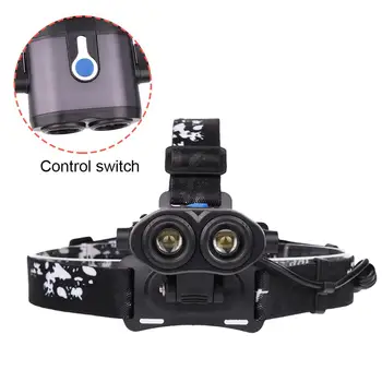 

Adjustable Outdoor T6 Headlamp Cycling Head Torch Zoomable 5 Modes Rechargeable Lantern