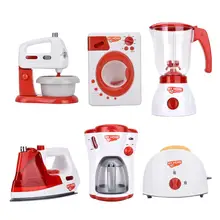 Electrodomésticos de juguete máquina de café juego de simulación cocina niños juguetes tostadora licuadora aspiradora cocina de juguete para chico