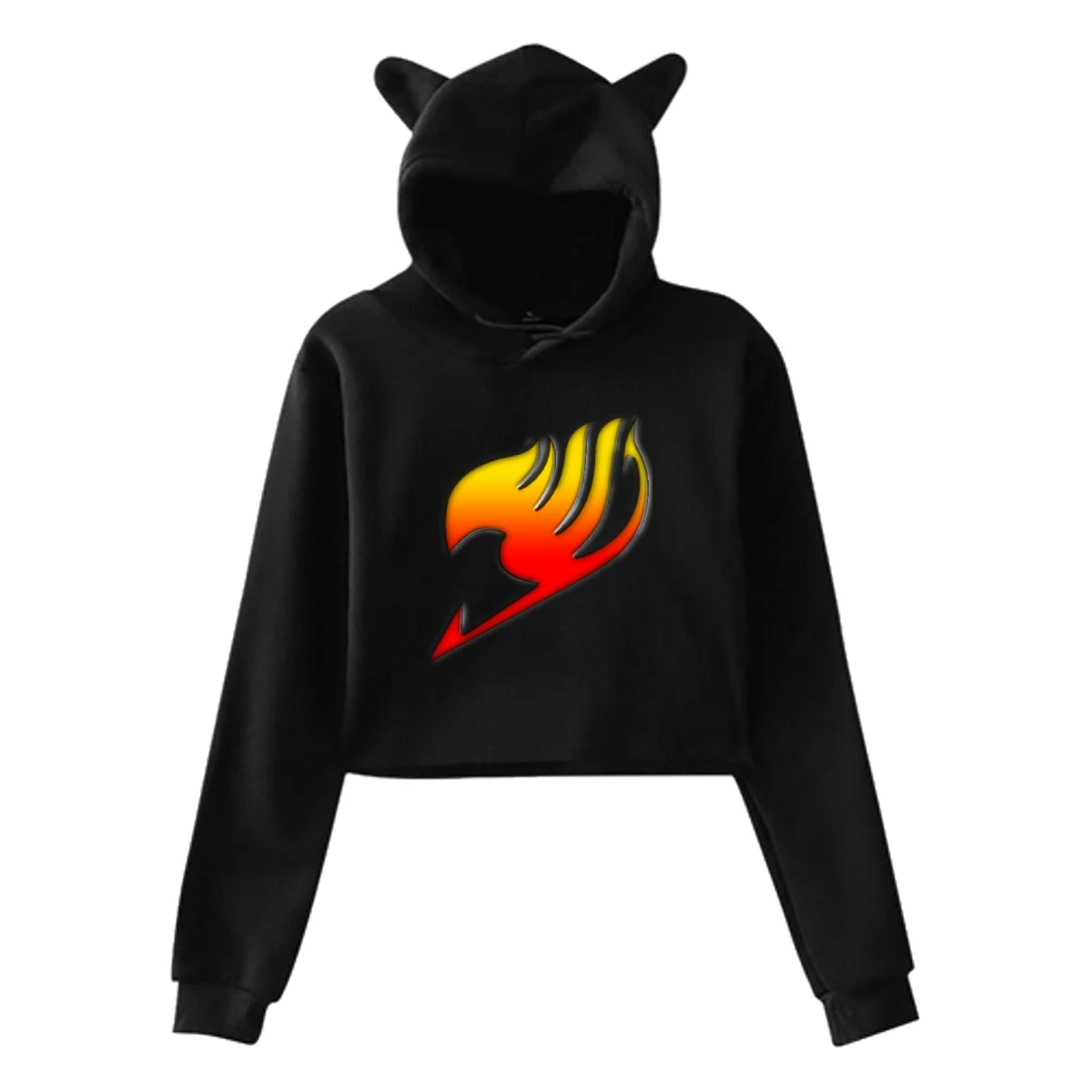 Женская толстовка с капюшоном SAMCUSTOM Fairy Tail 3D принт принтом кошачьими ушками и