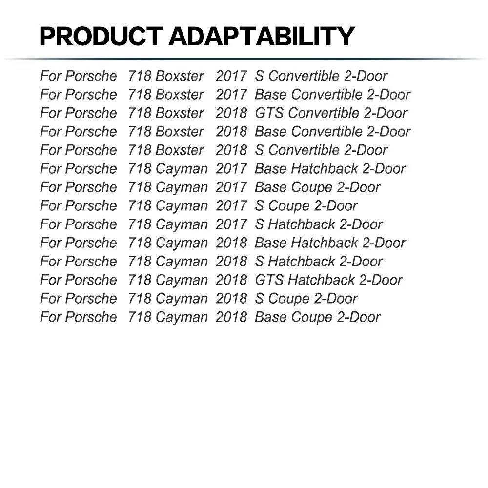 Для Porsche 718 Boxster Cayman углеродное волокно Автомобильная дверь боковое крыло