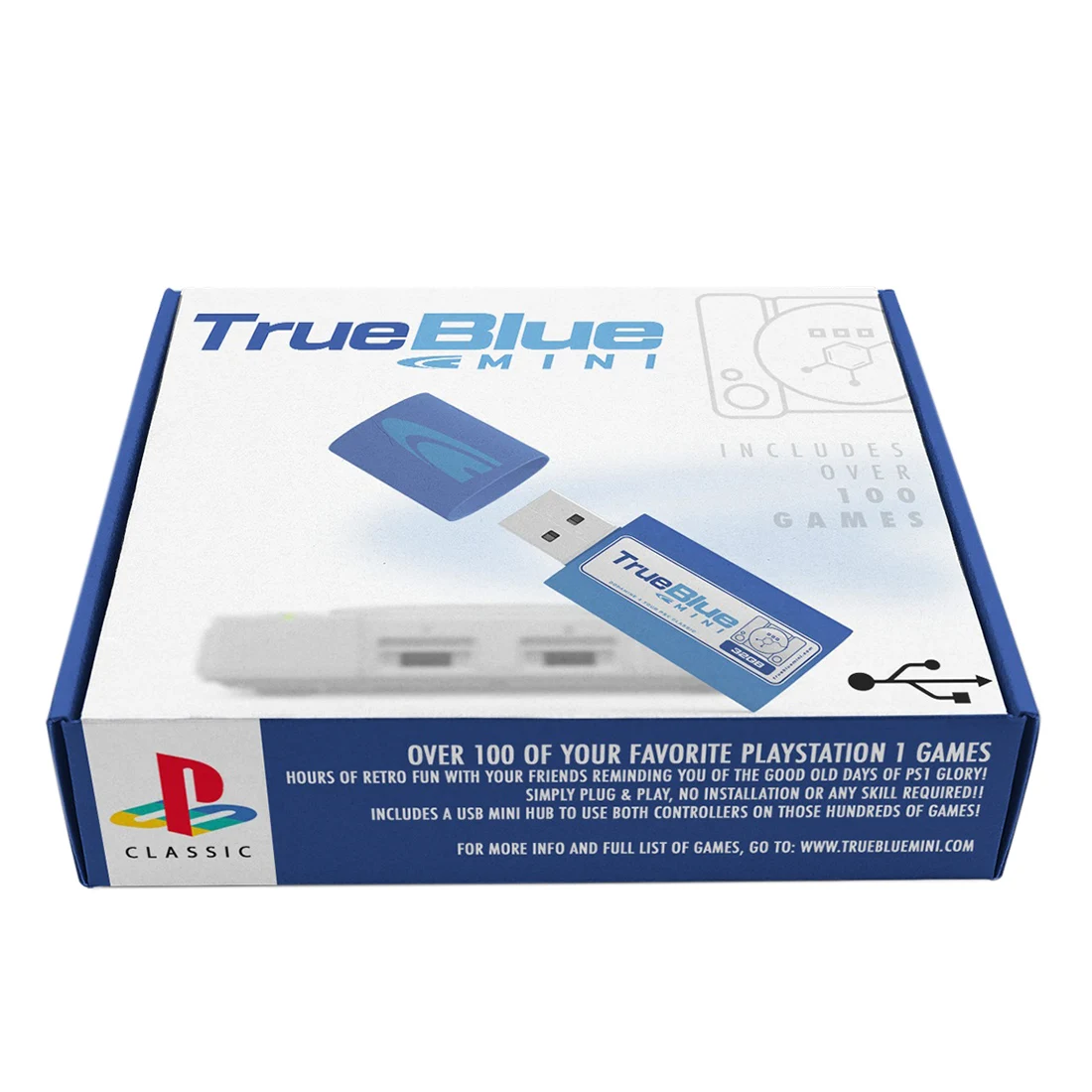HOBBYINRC True Blue Mini Fight Pack для PlayStation Classic (58 игр) Аксессуары игр V3 с мини usb хаб|Запасные