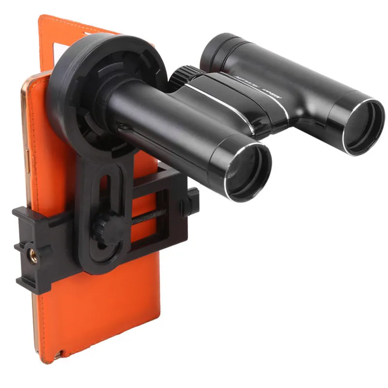 

Universal Phone Monocular Holder Adapter Clip Mount Bracket Optical Binoculars Telescope Holder Adapter for Width 55-98mm Phone