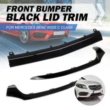 Divisor inferior para parachoques delantero de coche, embellecedor de moldura para Mercedes BENZ W205 C300 C400 C63 para AMG