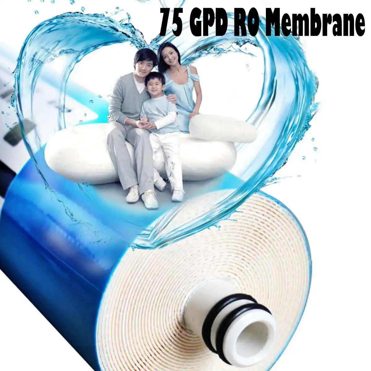 5 Stage Reverse Osmosis RO Water Filters Replacement Set with Water Filter Cartridge 75 GPD Membrane Household Water Purifier 5 Stage Reverse Osmosis RO Water Filters Replacement Set with Water Filter Cartridge 75 GPD Membrane Household Water Purifier